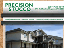 Tablet Screenshot of precisionstucco.com